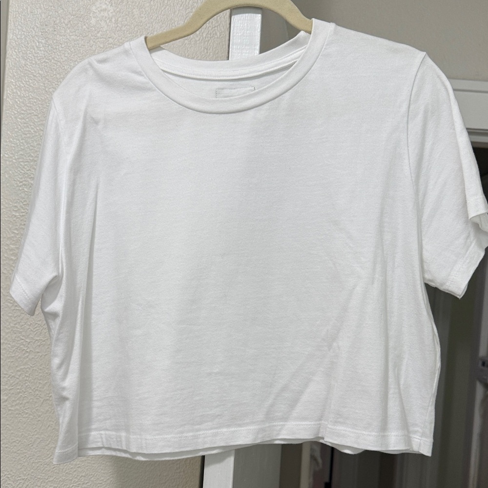Daily Drills White Crop Top